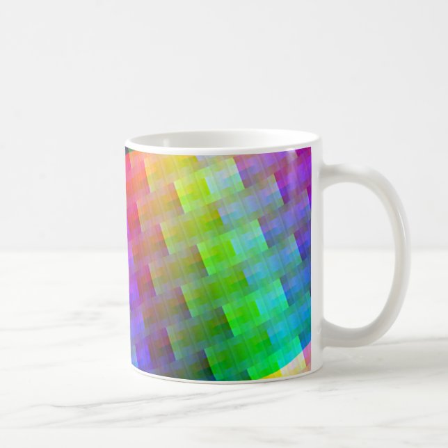 Taza De Café colores tejidos (Derecha)