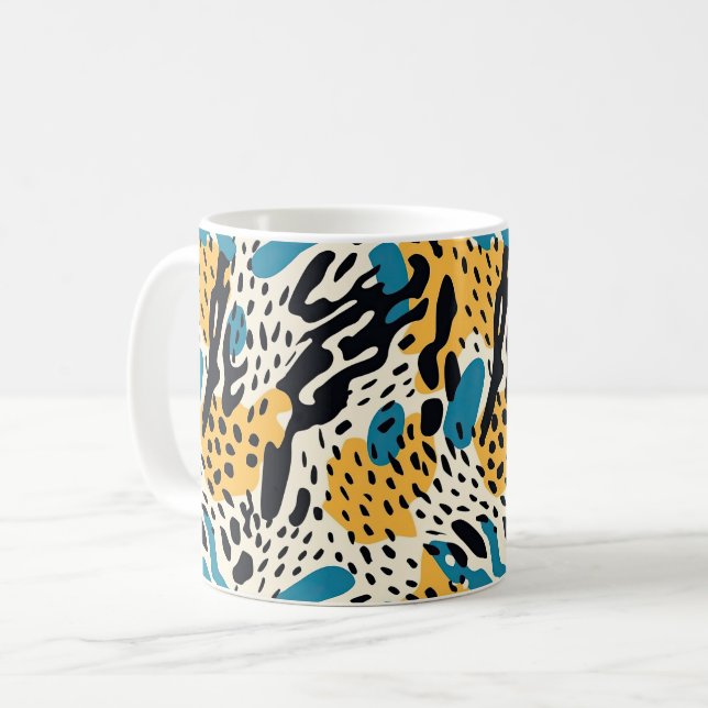 Taza De Café Colorful Animal Print Mug 06 (Anverso izquierdo)