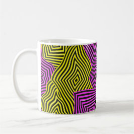 Taza De Café Colorful Art Nouveau Pattern 