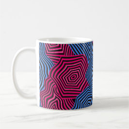 Taza De Café Colorful artNouveau pattern 
