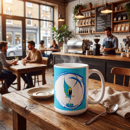 Taza De Café Colorful Cute Quirky Cartoon Character