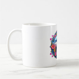 Taza De Café Colorful Dolphin Mandala Art