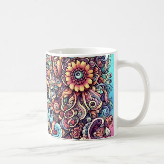 Taza De Café Colorful doodle