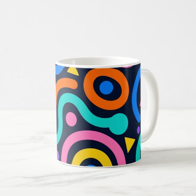 Taza De Café Colorful Flow World Mug (Anverso derecho)