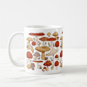 Taza De Café Colorful mushrooms party