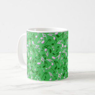 Taza De Café Colorful Music Notes Fleece Blanket