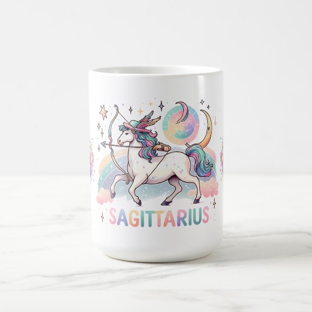 Taza De Café Colorful Sagittarius Archer Zodiac Astrology (Centro)