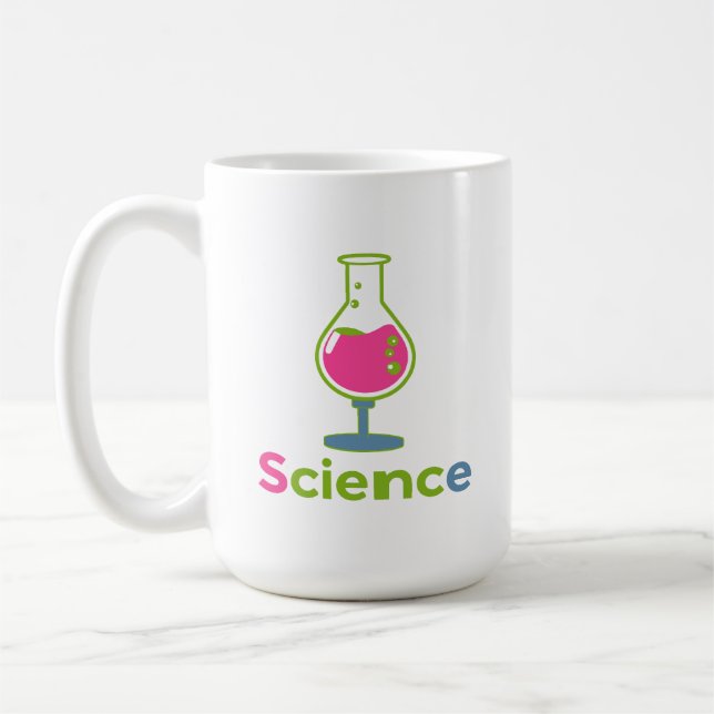 Taza De Café Colorful Science Beaker - Fun Lab Experiment (Izquierda)