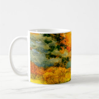 Taza De Café Colorful vibrant hand drawn watercolor sketch draw
