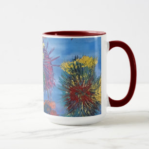 Taza de café colorida
