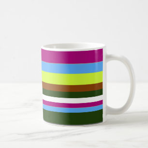 Taza De Café Colorida banda de diseño personalizada