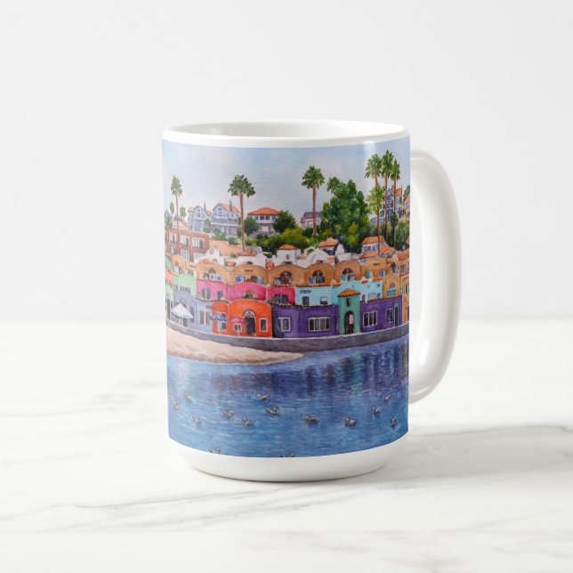 Taza De Café Colorida Capitola  (Anverso derecho)