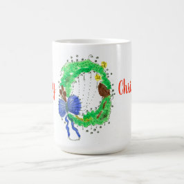 Taza De Café Colorida flor navidad