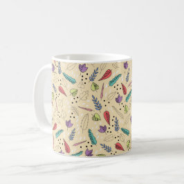Taza De Café Colorida hoja de otoño Medley