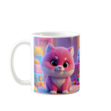 Colorida Mug De Gato Cute - ¡Brilla Tu Día!
