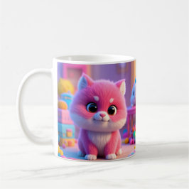Taza De Café Colorida Mug De Gato Cute - ¡Brilla Tu Día!