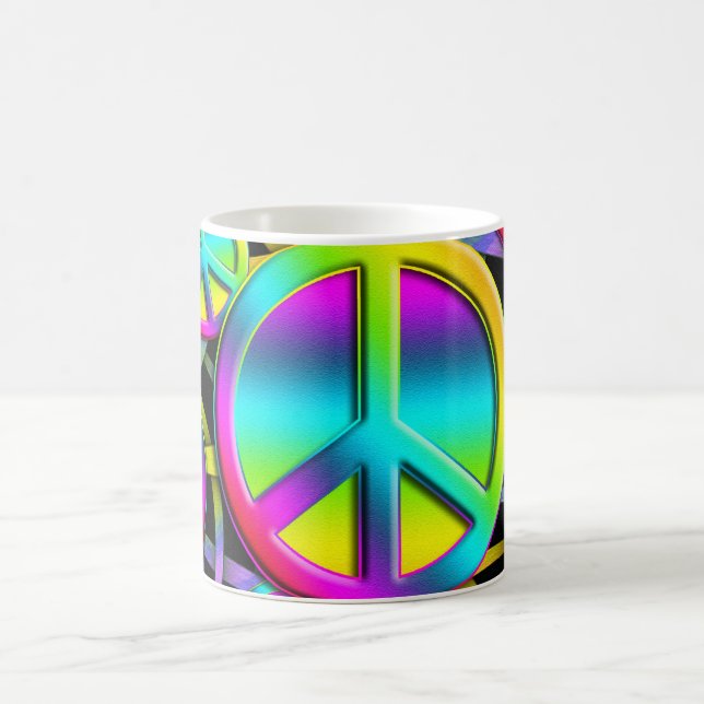 Taza De Café colorida PAZ (Centro)