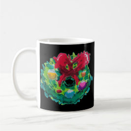 Taza De Café Colorida Wreath Advent