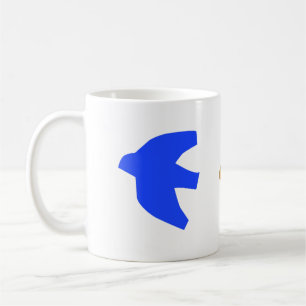 Taza De Café Coloridas Aves Nórdicas Modernas Café Mug