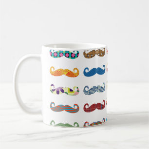 Taza De Café Coloridas bigotes