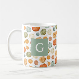 Taza De Café Coloridas calabazas otoñales