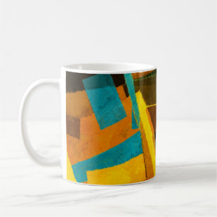 Taza De Café Coloridas franjas abstractas: pintar textura