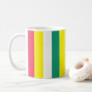 Taza De Café Coloridas franjas veraniegas