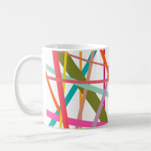 Taza De Café Coloridas líneas