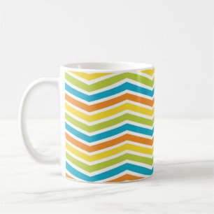 Taza De Café Coloridas líneas ZigZag