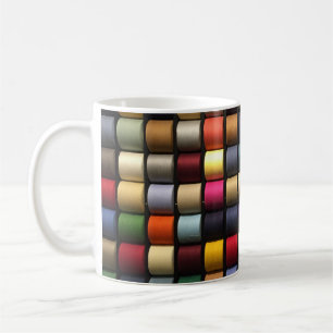 Taza De Café Coloridas manchas de hilo