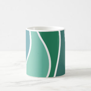Taza De Café Coloridas olas oceánicas