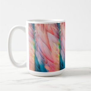 Taza De Café Coloridas plumas flamingo