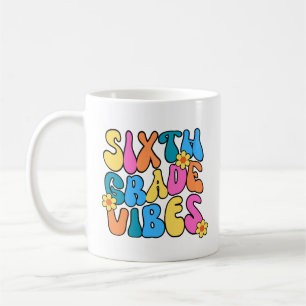 Taza De Café Coloridas vibraciones de sexto grado - De vuelta a