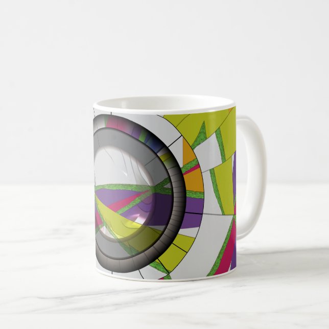 Taza De Café Colorido Abstracto (Anverso derecho)