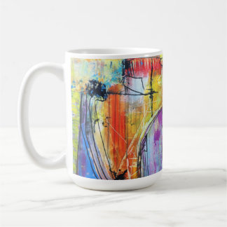 Taza De Café Colorido Abstracto Geométrico