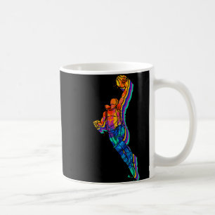 Taza De Café Colorido baloncesto Dunk Resumen Deportivo Tanque