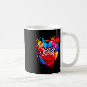 Taza De Café Colorido boceto Salpicadura de color Tie Dye Red H