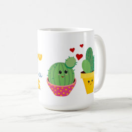 Taza De Café Colorido Cactus abraza diversión romántica San Val