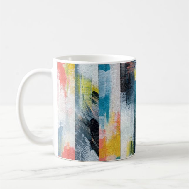Taza De Café Colorido collage abstracto.  (Izquierda)