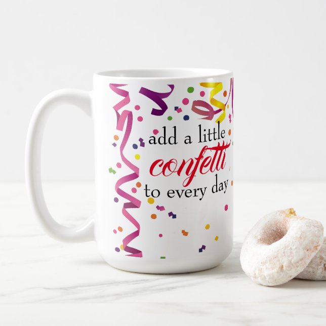 Taza De Café Colorido Confetti Mug (Con donut)
