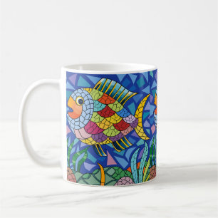 Taza De Café colorido de peces