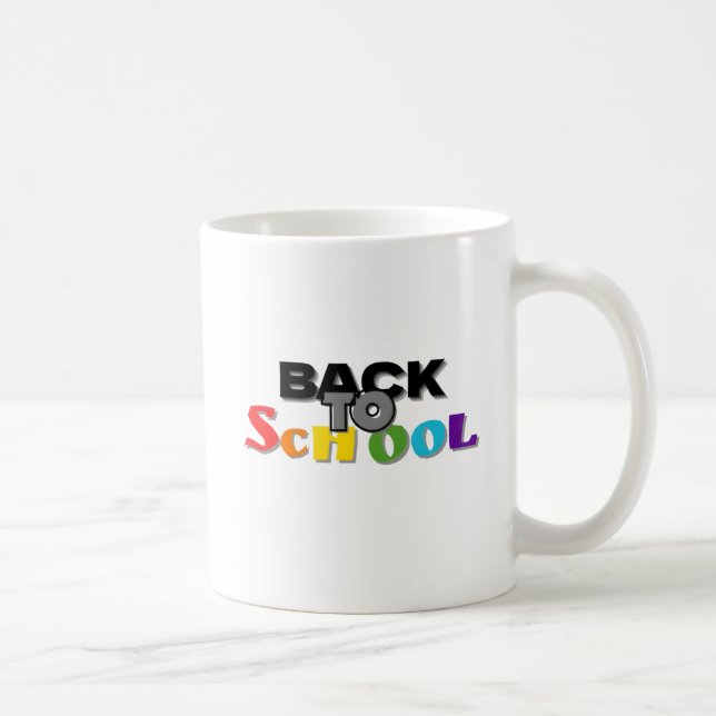 Taza De Café Colorido de vuelta a la escuela (Derecha)