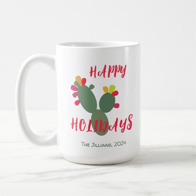 Taza De Café colorido del desierto moderno (Izquierda)