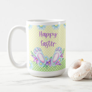 Taza De Café Colorido diseño de Pascua con las orejas de los co