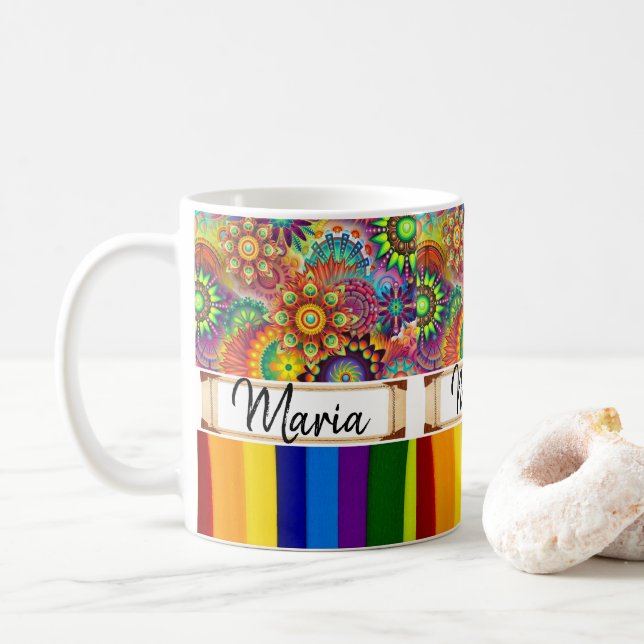 Taza De Café Colorido estribo (Con donut)