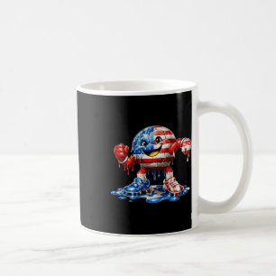 Taza De Café Colorido Goteo Fútbol América Hombres Mujeres Usa 