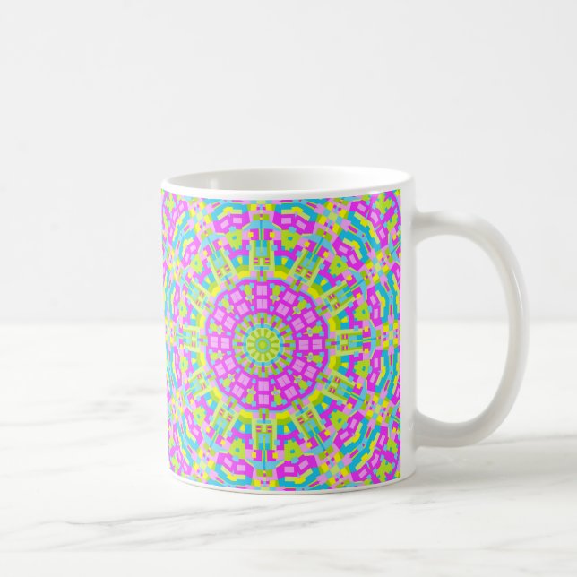 Taza De Café Colorido Kaleidoscope 01 (Derecha)