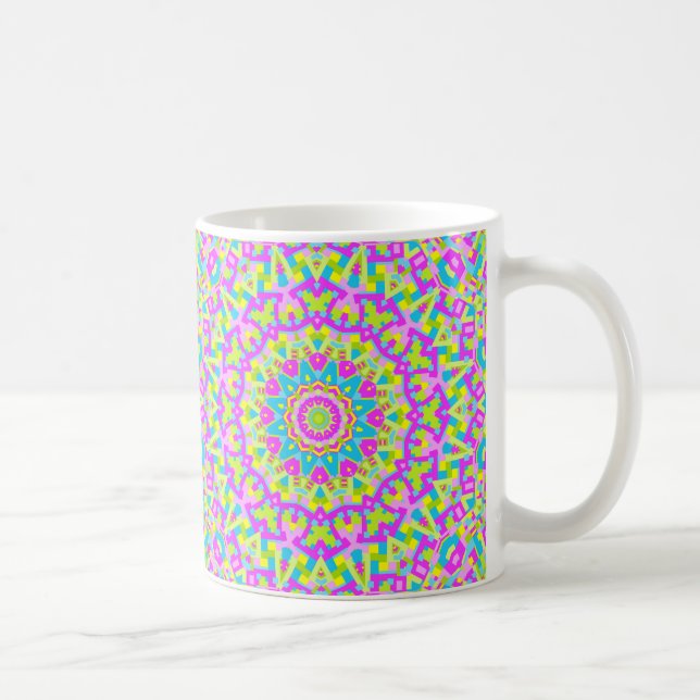 Taza De Café Colorido Kaleidoscope 010 (Derecha)