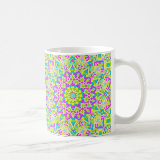 Taza De Café Colorido Kaleidoscope 02 (Derecha)