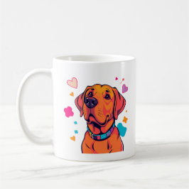 Taza De Café Colorido Labrador Perro Arte
